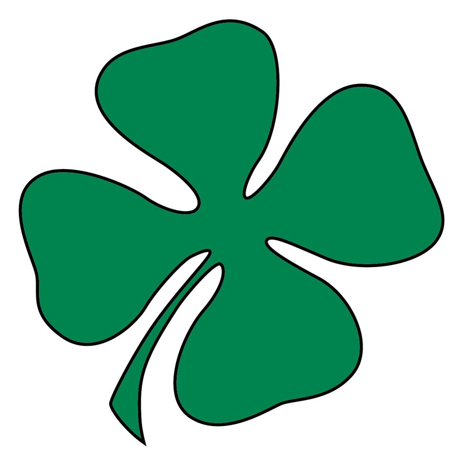 clipart of the green lucky leaf
