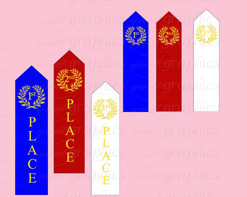 Clipart of the Third Place Ribbons free image download