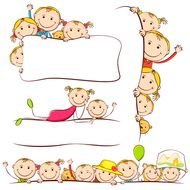 painted kids on the big bed