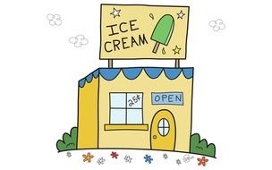 drawing of Ice Cream Shop