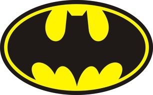 Colorful "Batman" sign clipart