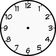 Clock analog drawing