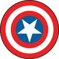 drawing of the captain america's shield