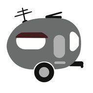 Motorhome as a graphic illustration