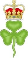 symbols on the flag of ireland as a picture for clipart