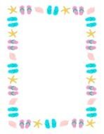 Summer Border Panda Free Images