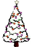 Clip Art of the Christmas tree