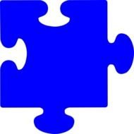 Blue Puzzle Piece Sign Download Vector Online