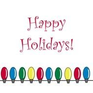 Clip Art Happy Holidays With Icons Holiday Cilp For