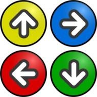 Arrow Spheres Multi Directional