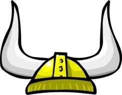 Clip art of the Viking helmet