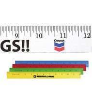 95412 12 Enamel Wood Ruler English Scale
