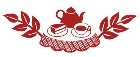 burgundy tea party symbol