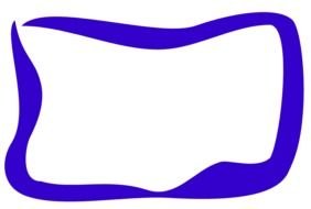 Blue Oval Border clipart