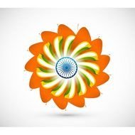Free Vector Beautiful Indian Flower Made With Asoka