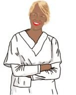 Ran in white drawing