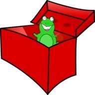 Frog In The Box At Clkercom Vector Online