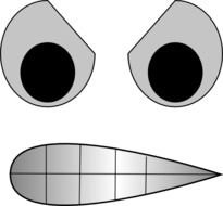 Angry Eyes With Mouth At Clkercom Vector Online