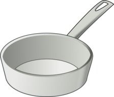 painted gray pan