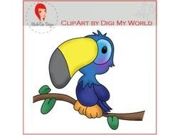 Tropical Parrot drawing