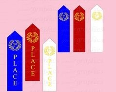 clipart of the Third Place Ribbons