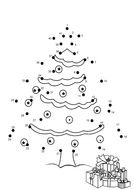 dotted christmas tree image