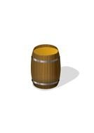 small wooden barrel as a picture for clipart