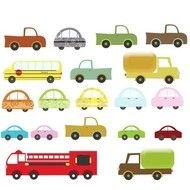 Clip Art Vehicles Cars Trucks School Bus Fire Truck For Digital