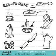 Kitchen Goodies Black And White Pots By Grrraphics $500