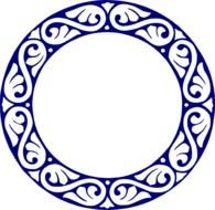 Scroll Circle Blue At Clkercom Vector Online