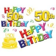 Clip Art for Happy 50th Birthday