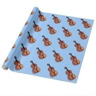 Violin Wrapping Paper drawing