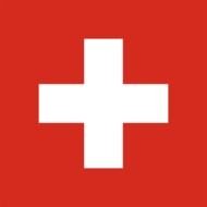 white cross on a red background