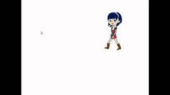 Cartoon Animated Girl clipart