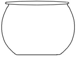 Empty Fishbowl Colouring Pages Page 2
