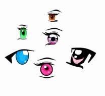 Cartoon Eyes drawing