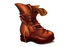 old shoe as a picture for clipart