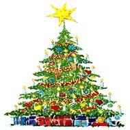 Beautiful and colorful Christmas Tree clipart