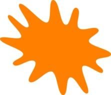 Orange Splash At Clkercom Vector Online Royalty N2