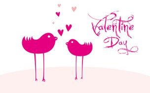 clipart of the pink Valentine Day Wallpaper