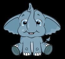Cartoon Elephants Cute Elephant