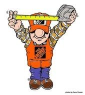 Black White Home Depot Homer Funny Sleeping Cartoons
