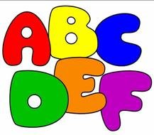 Letters abcdef drawing
