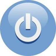 Blue Power Button Vector Free Download