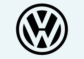 Volkswagen logo drawing