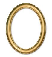 Gold Oval Frame Premier Display Frames