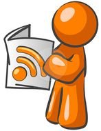 orange man with Rss feed