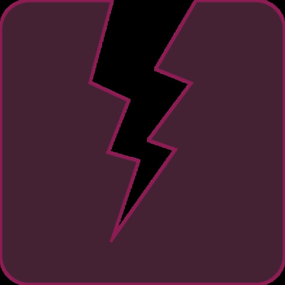 Power Icon Showing Lightning Bolt Vector