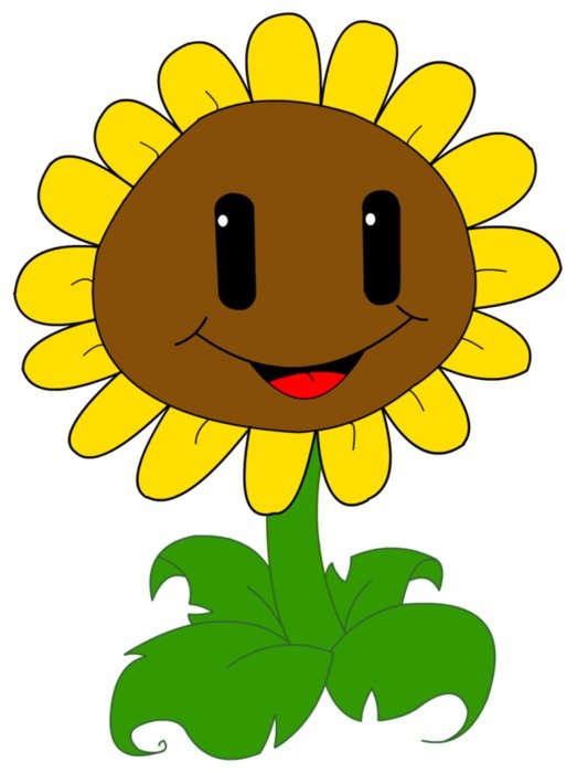 Sunflower animated drawing free image download