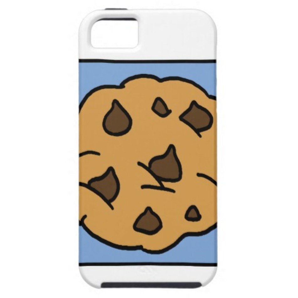 Cartoon Chocolate Chip Cookie Dessert Iphone 5 Covers